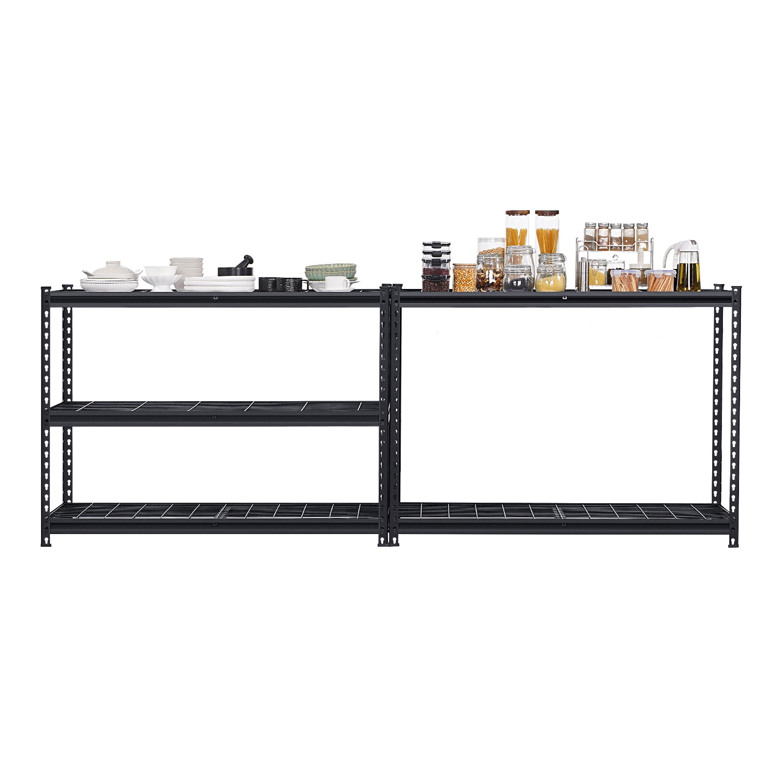 Storage Shelves 5 Tier Adjustable Heavy Duty Garage Shelving Units 3000 Lbs_voghion.com